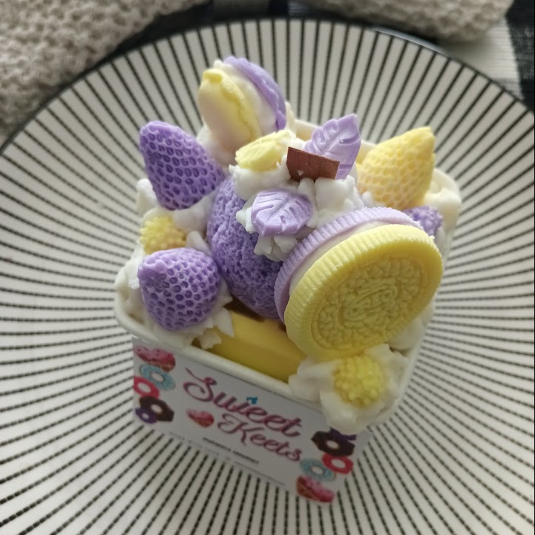 Waffle Desserts- Pineapple Sherbert