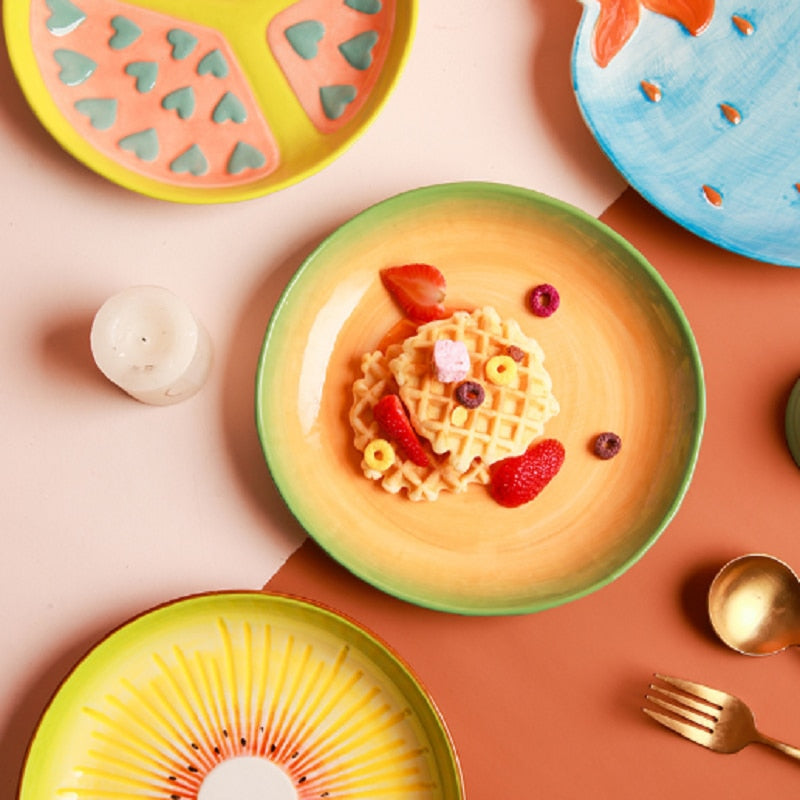 Fruit Shaped Ceramic Plate