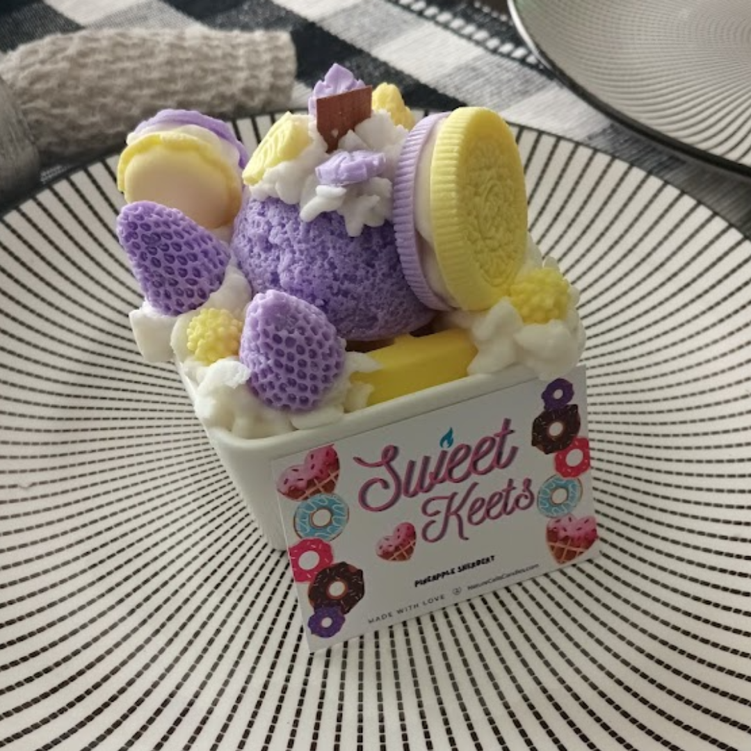 Waffle Desserts- Pineapple Sherbert